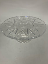 Load image into Gallery viewer, Waterford Crystal Clear Round Cake plate/stand