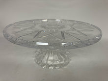Load image into Gallery viewer, Waterford Crystal Clear Round Cake plate/stand