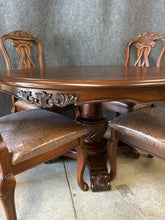 Load image into Gallery viewer, Tuscan Style Ornate 5-Piece Dining Set