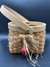 Load image into Gallery viewer, Handwoven Splint Wood Gathering Basket with Swing Handle
