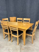 Load image into Gallery viewer, Saloom 9-Piece Light Wood Dining Set