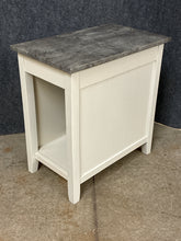 Load image into Gallery viewer, Grey/White Side Table with Power Outlet