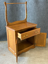 Load image into Gallery viewer, Solid Oak Cabinet with Towel Bar