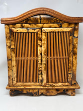 Load image into Gallery viewer, Vintage Faux Bamboo &amp; Rattan Style Wall Cabinet