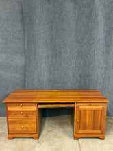 Load image into Gallery viewer, Solid Cherry Executive Desk with File Drawer &amp; Keyboard Tray