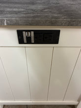 Load image into Gallery viewer, Grey/White Side Table with Power Outlet