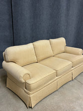 Load image into Gallery viewer, Sherrill Sofa with Rolled Arms &amp; Skirted Base