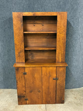 Load image into Gallery viewer, Primitive Pine Step-Back Cupboard