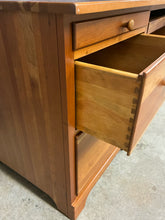 Load image into Gallery viewer, Solid Cherry Executive Desk with File Drawer &amp; Keyboard Tray