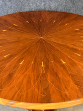 Load image into Gallery viewer, 42.5" Round English Regency Mahogany/Satinwood Tilt Top Game/Parlor Table
