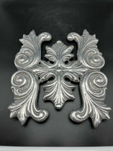 Load image into Gallery viewer, Pair of Ornate Cast Aluminum Trivets Made in Mexico