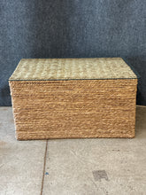 Load image into Gallery viewer, Seagrass Coffee Table with Glass Top