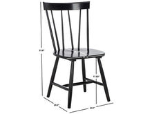 Load image into Gallery viewer, *NEW* Havenly SET OF 2 Winona Spindle Dining Chair - Black - Safavieh