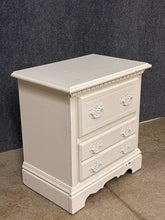 Load image into Gallery viewer, Cottage Style White 2 Drawer Nightstand