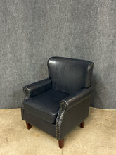 Load image into Gallery viewer, Hulala Home Navy Nailhead Accent Chair