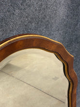 Load image into Gallery viewer, Traditional Burlwood &amp; Gold Accent Wall Mirror
