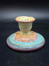 Load image into Gallery viewer, 1 Piece Mackenzie-Childs Ceramic Multi-Color Candle/Candleholder
