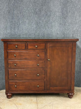 Load image into Gallery viewer, Restoration Hardware Camden Wardrobe Dresser with Glass Top