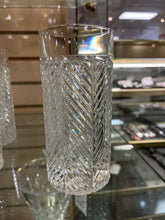 Load image into Gallery viewer, 9 Piece Ralph Lauren Clear Crystal Herringbone Glasses