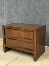 Load image into Gallery viewer, Mid-Century Modern Style 2-Drawer Nightstand