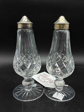 Load image into Gallery viewer, 2 Piece Waterford Lismore Crystal Salt + Pepper shakers