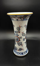 Load image into Gallery viewer, Meissen White Print Porcelain Antique Floral Blue Vase