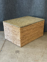 Load image into Gallery viewer, Seagrass Coffee Table with Glass Top