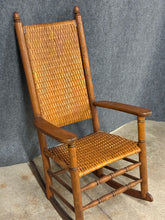 Load image into Gallery viewer, Colonial Style Woven Rush Rocker