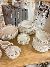 Load image into Gallery viewer, Spode Floral Porcelain White Vintage Dinnerware set