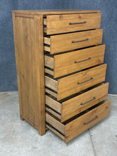 Load image into Gallery viewer, Light Wood 6 Drawer Chest