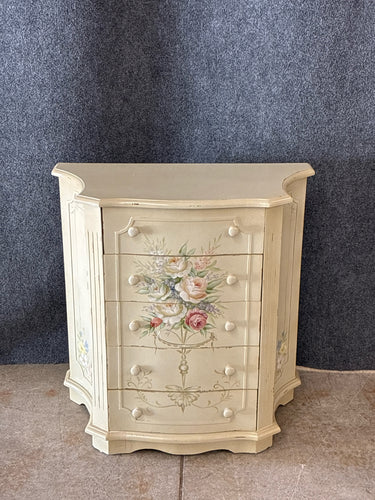 Painted Floral Accent Chest