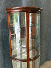 Load image into Gallery viewer, Pulaski Mirrored Back Half Round Curio Display Cabinet
