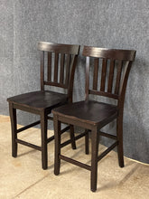 Load image into Gallery viewer, Pair of Rustic Counter Height Stools
