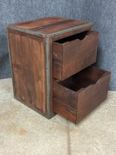 Load image into Gallery viewer, Rustic Wood and Metal File Cabinet
