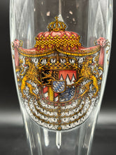 Load image into Gallery viewer, German Royal Bavaria Lidded Pilsner Beer Glass with Pewter Lid