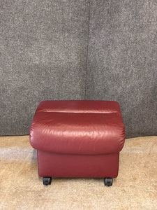Ekornes Stressless Leather Eldorado Highback Reclining Chair With Storage Footst