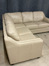 Load image into Gallery viewer, Palliser Corissa Cream Leather Sectional Sofa