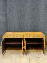 Load image into Gallery viewer, Vintage Rattan Wrapped Waterfall Credenza