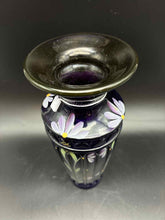 Load image into Gallery viewer, Purple Fenton Glass Floral Vase