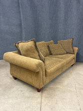 Load image into Gallery viewer, Tapestry Sofa with Nailhead Trim