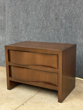 Load image into Gallery viewer, Mid-Century Modern Style 2-Drawer Nightstand