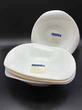Load image into Gallery viewer, Luminarc Zenix White Square Rim Soup Bowls, Set of 4