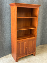 Load image into Gallery viewer, Brown Street Furniture Cherry Bookcase with Storage