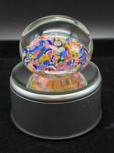 Load image into Gallery viewer, Glass Floral Multi-Color Paperweight