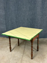 Load image into Gallery viewer, Metal Top Drop Leaf Table