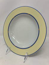 Load image into Gallery viewer, Blue Trim Floral Bone China Yellow Dinnerware set