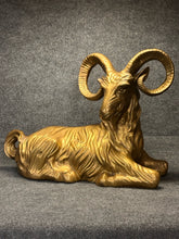 Load image into Gallery viewer, Large Brass Ram Sculpture