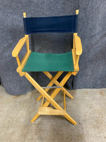 Tall Directors Chair With 2-Tone Canvas