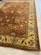 Load image into Gallery viewer, Traditional Floral Area Rug in Rust &amp; Ivory