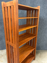 Load image into Gallery viewer, Mission Style Solid Cherry Bookcase